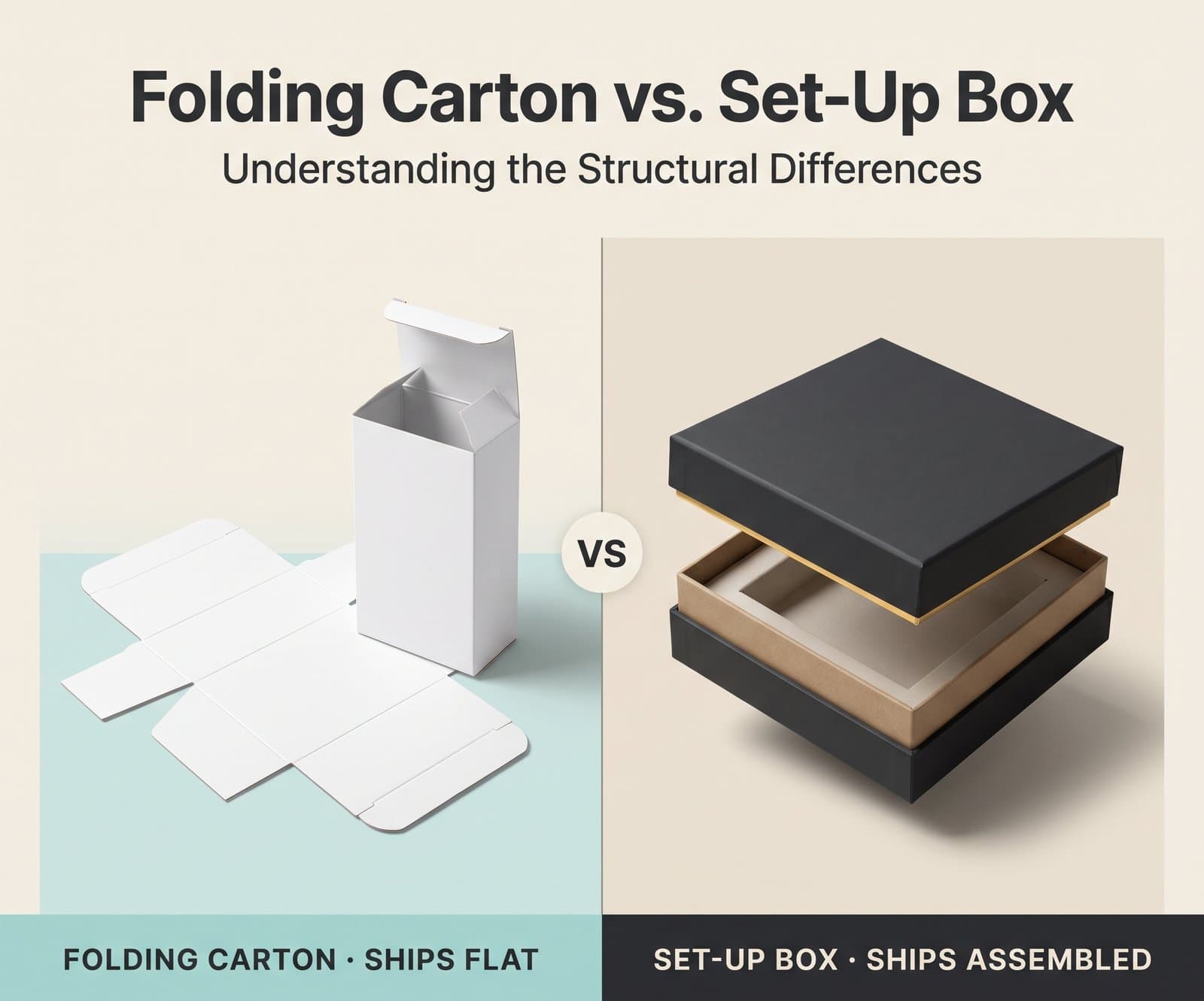 Folding Carton vs. Set-Up Box: Key Structural Differences cover image